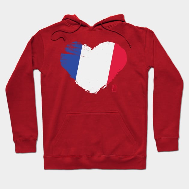 I love my country. I love France. I am a patriot. In my heart, there is always the flag of France. Hoodie by ArtProjectShop